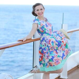 ModCloth tropical flowers dress
